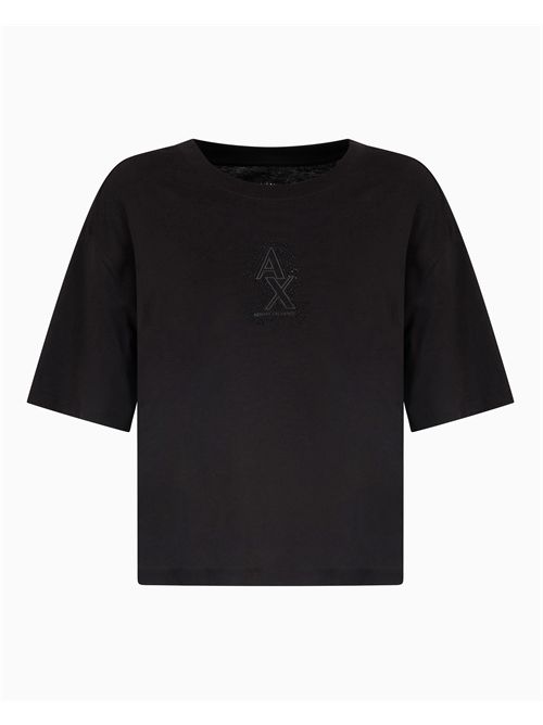 t-shirt woman black ARMANI EXCHANGE | XW000102AF10359/UC001